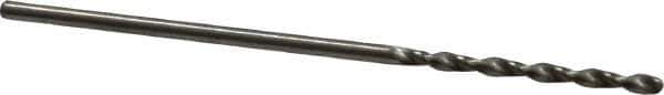 Accupro - #56 130° Cobalt Jobber Drill - Bright Finish, Right Hand Cut, Parabolic Flute, Straight Shank, 1-7/16" OAL, Split Point - Eagle Tool & Supply