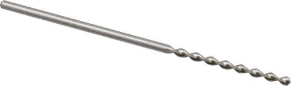 Accupro - 3/64" 130° Cobalt Jobber Drill - Bright Finish, Right Hand Cut, Parabolic Flute, Straight Shank, 1-1/2" OAL, Split Point - Eagle Tool & Supply