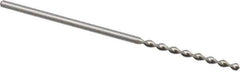 Accupro - 3/64" 130° Cobalt Jobber Drill - Bright Finish, Right Hand Cut, Parabolic Flute, Straight Shank, 1-1/2" OAL, Split Point - Eagle Tool & Supply