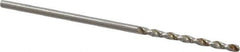 Accupro - 1.25mm 130° Cobalt Jobber Drill - Bright Finish, Right Hand Cut, Parabolic Flute, Straight Shank, 1-1/2" OAL, Split Point - Eagle Tool & Supply