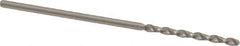 Accupro - 1.35mm 130° Cobalt Jobber Drill - Bright Finish, Right Hand Cut, Parabolic Flute, Straight Shank, 1-37/64" OAL, Split Point - Eagle Tool & Supply