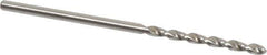 Accupro - #49 130° Cobalt Jobber Drill - Bright Finish, Right Hand Cut, Parabolic Flute, Straight Shank, 1-13/16" OAL, Split Point - Eagle Tool & Supply