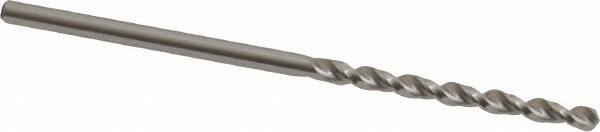 Accupro - #48 130° Cobalt Jobber Drill - Bright Finish, Right Hand Cut, Parabolic Flute, Straight Shank, 1-15/16" OAL, Split Point - Eagle Tool & Supply