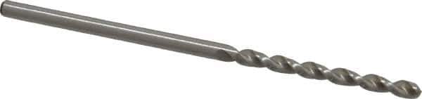 Accupro - 5/64" 130° Cobalt Jobber Drill - Bright Finish, Right Hand Cut, Parabolic Flute, Straight Shank, 1-15/16" OAL, Split Point - Eagle Tool & Supply