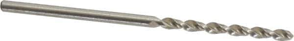 Accupro - #46 130° Cobalt Jobber Drill - Bright Finish, Right Hand Cut, Parabolic Flute, Straight Shank, 1-15/16" OAL, Split Point - Eagle Tool & Supply