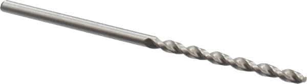 Accupro - #42 130° Cobalt Jobber Drill - Bright Finish, Right Hand Cut, Parabolic Flute, Straight Shank, 2-1/4" OAL, Split Point - Eagle Tool & Supply