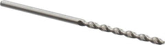 Accupro - #42 130° Cobalt Jobber Drill - Bright Finish, Right Hand Cut, Parabolic Flute, Straight Shank, 2-1/4" OAL, Split Point - Eagle Tool & Supply