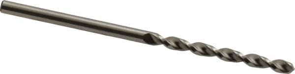 Accupro - 2.6mm 130° Cobalt Jobber Drill - Bright Finish, Right Hand Cut, Parabolic Flute, Straight Shank, 2-1/4" OAL, Split Point - Eagle Tool & Supply