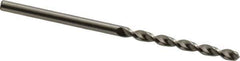 Accupro - 2.6mm 130° Cobalt Jobber Drill - Bright Finish, Right Hand Cut, Parabolic Flute, Straight Shank, 2-1/4" OAL, Split Point - Eagle Tool & Supply