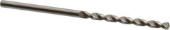 Accupro - 7/64" 130° Cobalt Jobber Drill - Bright Finish, Right Hand Cut, Parabolic Flute, Straight Shank, 2-13/32" OAL, Split Point - Eagle Tool & Supply