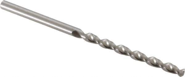 Accupro - 2.8mm 130° Cobalt Jobber Drill - Bright Finish, Right Hand Cut, Parabolic Flute, Straight Shank, 2-13/32" OAL, Split Point - Eagle Tool & Supply