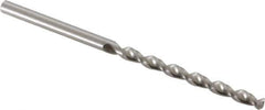 Accupro - 2.8mm 130° Cobalt Jobber Drill - Bright Finish, Right Hand Cut, Parabolic Flute, Straight Shank, 2-13/32" OAL, Split Point - Eagle Tool & Supply