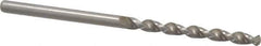 Accupro - 1/8" 130° Cobalt Jobber Drill - Bright Finish, Right Hand Cut, Parabolic Flute, Straight Shank, 2-9/16" OAL, Split Point - Eagle Tool & Supply