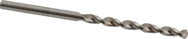 Accupro - #28 130° Cobalt Jobber Drill - Bright Finish, Right Hand Cut, Parabolic Flute, Straight Shank, 2-3/4" OAL, Split Point - Eagle Tool & Supply