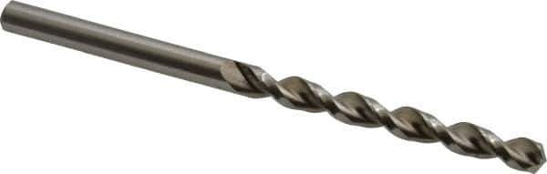 Accupro - #14 130° Cobalt Jobber Drill - Bright Finish, Right Hand Cut, Parabolic Flute, Straight Shank, 3-5/32" OAL, Split Point - Eagle Tool & Supply