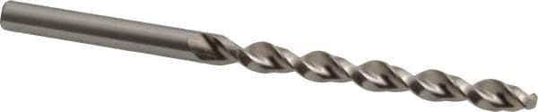 Accupro - #3 130° Cobalt Jobber Drill - Bright Finish, Right Hand Cut, Parabolic Flute, Straight Shank, 3-21/32" OAL, Split Point - Eagle Tool & Supply