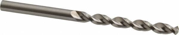 Accupro - 5.75mm 130° Cobalt Jobber Drill - Bright Finish, Right Hand Cut, Parabolic Flute, Straight Shank, 93mm OAL, Split Point - Eagle Tool & Supply