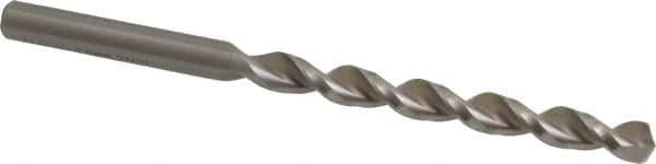Accupro - Letter C 130° Cobalt Jobber Drill - Bright Finish, Right Hand Cut, Parabolic Flute, Straight Shank, 3-31/32" OAL, Split Point - Eagle Tool & Supply