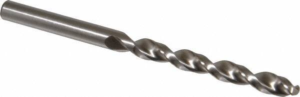 Accupro - Letter L 130° Cobalt Jobber Drill - Bright Finish, Right Hand Cut, Parabolic Flute, Straight Shank, 4-9/32" OAL, Split Point - Eagle Tool & Supply