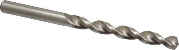 Accupro - Letter Q 130° Cobalt Jobber Drill - Bright Finish, Right Hand Cut, Parabolic Flute, Straight Shank, 4-19/32" OAL, Split Point - Eagle Tool & Supply