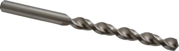 Accupro - Letter R 130° Cobalt Jobber Drill - Bright Finish, Right Hand Cut, Parabolic Flute, Straight Shank, 4-29/32" OAL, Split Point - Eagle Tool & Supply