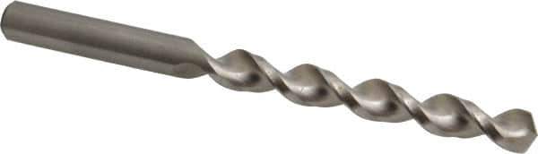 Accupro - 10mm 130° Cobalt Jobber Drill - Bright Finish, Right Hand Cut, Parabolic Flute, Straight Shank, 5-15/64" OAL, Split Point - Eagle Tool & Supply