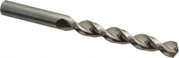 Accupro - 33/64" 130° Cobalt Jobber Drill - Bright Finish, Right Hand Cut, Parabolic Flute, Straight Shank, 5-15/16" OAL, Split Point - Eagle Tool & Supply