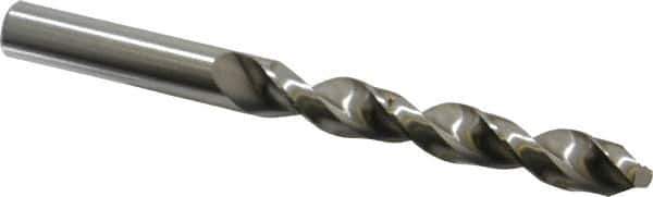 Accupro - 5/8" 130° Cobalt Jobber Drill - Bright Finish, Right Hand Cut, Parabolic Flute, Straight Shank, 7" OAL, Split Point - Eagle Tool & Supply