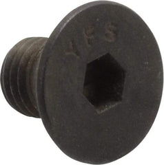 Value Collection - 1/4-28 UNF Hex Socket Drive, 82° Flat Screw - Alloy Steel, Black Oxide Finish, Fully Threaded, 3/8" OAL - Eagle Tool & Supply