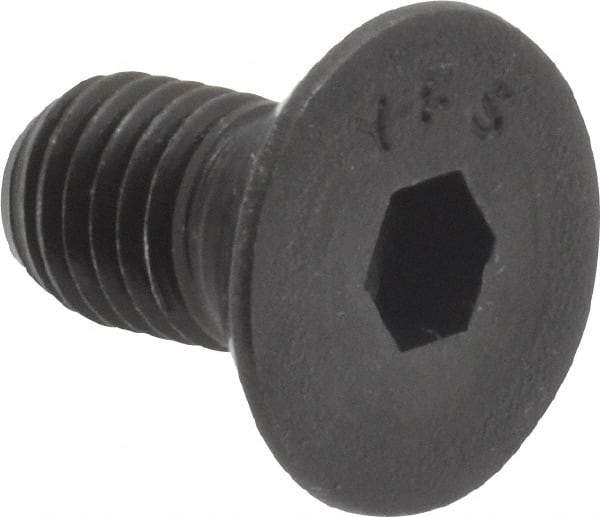 Value Collection - 1/4-28 UNF Hex Socket Drive, 82° Flat Screw - Alloy Steel, Black Oxide Finish, Fully Threaded, 1/2" OAL - Eagle Tool & Supply