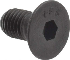 Value Collection - 1/4-28 UNF Hex Socket Drive, 82° Flat Screw - Alloy Steel, Black Oxide Finish, Fully Threaded, 1/2" OAL - Eagle Tool & Supply