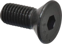 Value Collection - 1/4-28 UNF Hex Socket Drive, 82° Flat Screw - Alloy Steel, Black Oxide Finish, Fully Threaded, 5/8" OAL - Eagle Tool & Supply