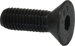 Value Collection - 1/4-28 UNF Hex Socket Drive, 82° Flat Screw - Alloy Steel, Black Oxide Finish, Fully Threaded, 3/4" OAL - Eagle Tool & Supply