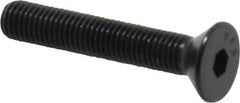 Value Collection - 1/4-28 UNF Hex Socket Drive, 82° Flat Screw - Alloy Steel, Black Oxide Finish, Fully Threaded, 1-1/2" OAL - Eagle Tool & Supply