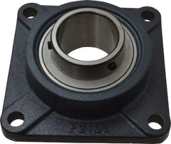 Value Collection - 2-7/16" ID, 6-7/8" OAW x 6-7/8" OAL x 6-7/8" OAH 4-Bolt High Temperature Flange Bearing - 7,970 Lb Static Cap, 11,550 Lb Dyn Cap, 5-5/8" Btw Mnt Hole Ctrs, 1-9/64" Base-to-Ctr Ht, Cast Iron - Eagle Tool & Supply