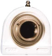 Value Collection - 1-3/8" ID, 42.9mm OAL x 3-1/4" OAH Pillow Block Tap Base - 3,462 Lb Static Cap, 5,777 Lb Dyn Cap, 3-1/4" Btw Mnt Hole Ctrs, Stainless Steel - Eagle Tool & Supply