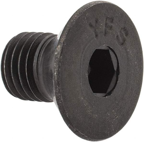 Value Collection - 5/16-24 UNF Hex Socket Drive, 82° Flat Screw - Alloy Steel, Black Oxide Finish, Fully Threaded, 1/2" OAL - Eagle Tool & Supply