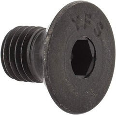 Value Collection - 5/16-24 UNF Hex Socket Drive, 82° Flat Screw - Alloy Steel, Black Oxide Finish, Fully Threaded, 1/2" OAL - Eagle Tool & Supply
