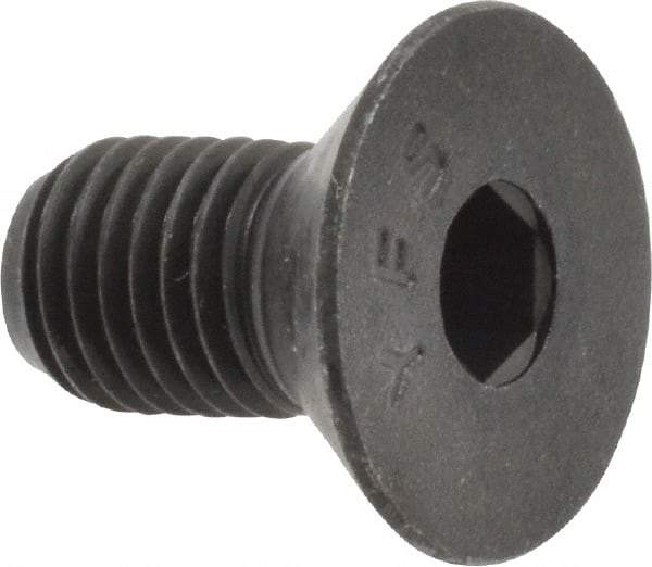 Value Collection - 5/16-24 UNF Hex Socket Drive, 82° Flat Screw - Alloy Steel, Black Oxide Finish, Fully Threaded, 5/8" OAL - Eagle Tool & Supply