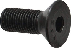 Value Collection - 3/8-24 UNF Hex Socket Drive, 82° Flat Screw - Alloy Steel, Black Oxide Finish, Fully Threaded, 1" OAL - Eagle Tool & Supply