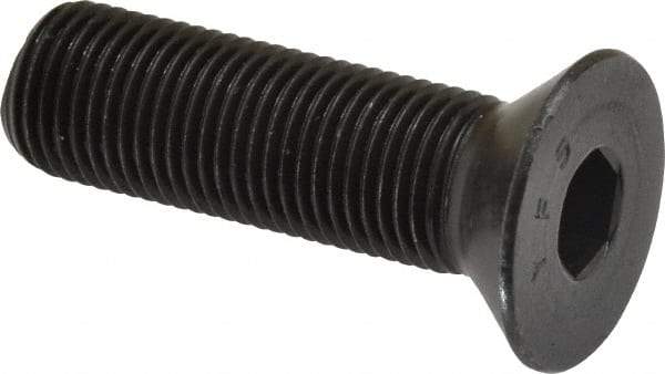 Value Collection - 1/2-20 UNF Hex Socket Drive, 82° Flat Screw - Alloy Steel, Black Oxide Finish, Fully Threaded, 1-3/4" OAL - Eagle Tool & Supply