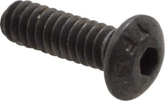 Value Collection - #4-40 UNC Hex Socket Drive, Button Screw - Alloy Steel, Black Oxide Finish, Fully Threaded, 3/8" Length Under Head - Eagle Tool & Supply