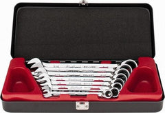 Blackhawk by Proto - 8 Piece, 5/16" to 3/4", Combination Wrench Set - Inch Measurement Standard, Full Polish Finish, Comes in Case - Eagle Tool & Supply