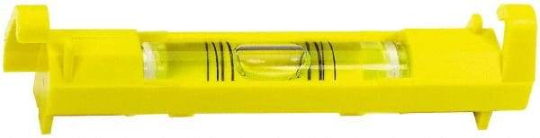 Stanley - 1 Vial, 3" Long, Plastic Line Level - 0.9" High x 3.45" Wide, Yellow - Eagle Tool & Supply