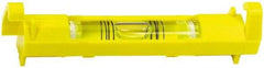 Stanley - 1 Vial, 3" Long, Plastic Line Level - 0.9" High x 3.45" Wide, Yellow - Eagle Tool & Supply