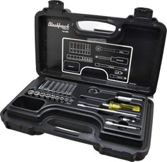 Blackhawk by Proto - 21 Piece 1/4" Drive Deep Well Socket Set - 6 Points, 5mm to 13mm Range, Metric Measurement Standard - Eagle Tool & Supply