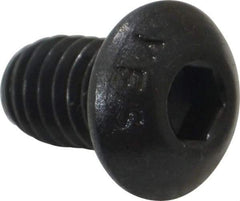 Value Collection - 5/16-18 UNC Hex Socket Drive, Button Screw - Alloy Steel, Black Oxide Finish, Fully Threaded, 1/2" Length Under Head - Eagle Tool & Supply