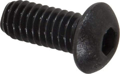 Value Collection - 5/16-18 UNC Hex Socket Drive, Button Screw - Alloy Steel, Black Oxide Finish, Fully Threaded, 3/4" Length Under Head - Eagle Tool & Supply