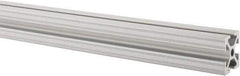 80/20 Inc. - 97 Inches Long x 1 Inch Wide x 1 Inch High, T Slotted Aluminum Extrusion - 0.4379 Square Inches, Clear Anodized Finish - Eagle Tool & Supply