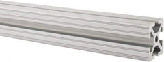 80/20 Inc. - 97 Inches Long x 1-1/2 Inches Wide x 1-1/2 Inches High, T Slotted Aluminum Extrusion - 1.154 Square Inches, Clear Anodized Finish - Eagle Tool & Supply
